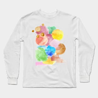 Watercolor Bubbles Long Sleeve T-Shirt